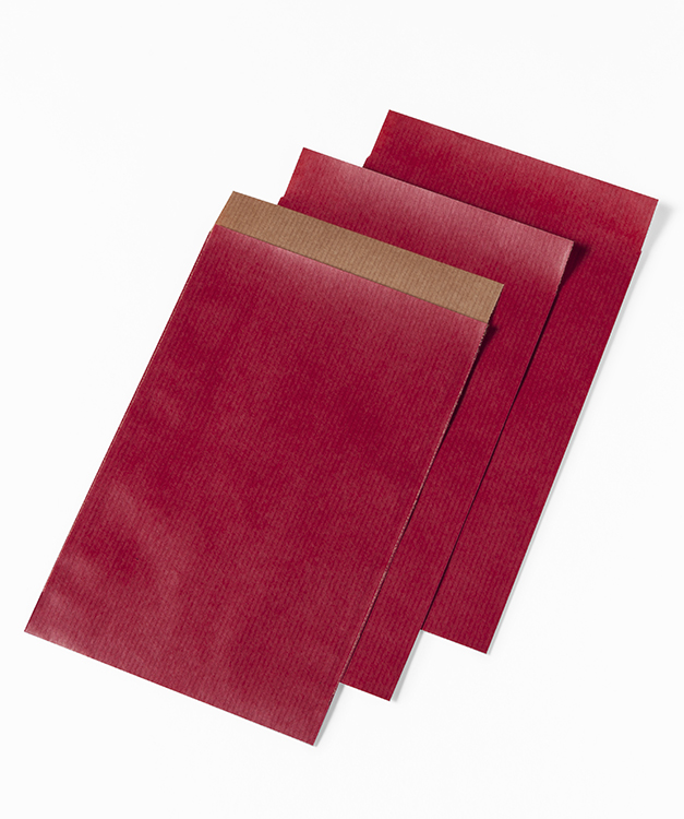 papieren zakjes 12x19cm rood